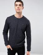 Religion Sweatshirt In Flecked Jersey - Black