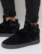 Adidas Originals Tubular Invader Str Sneakers In Black Bb8392 - Black