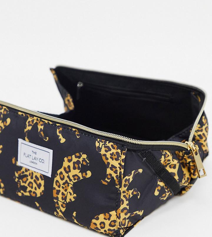 The Flat Lay Co. X Asos Exclusive Open Flat Makeup Box - Jaguars Print-no Color