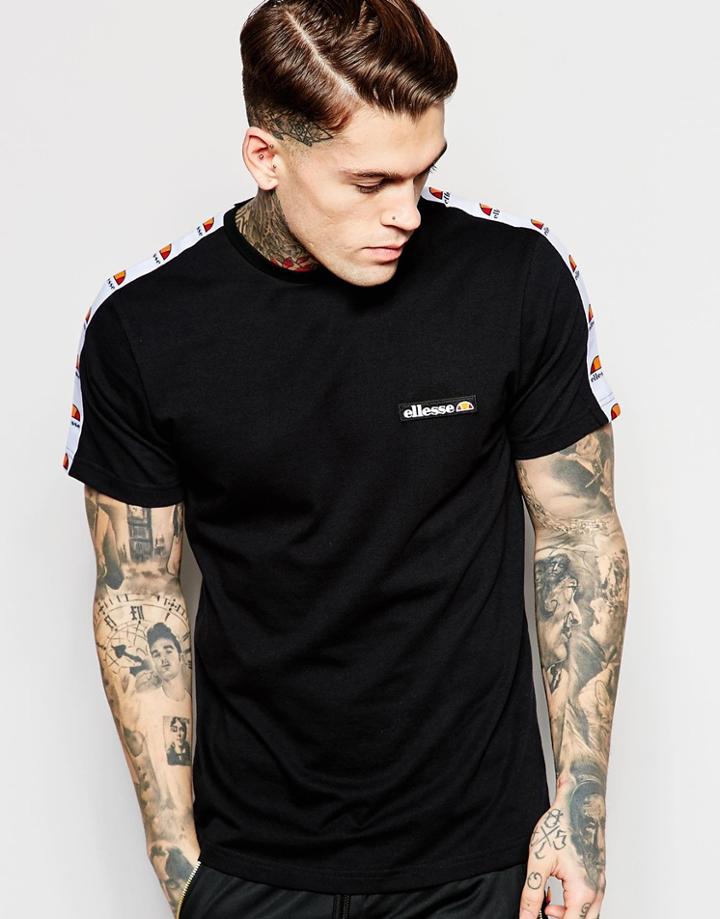 Ellesse T-shirt With Taping - Anthracite