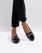 Miss Kg Snaffle Flat Loafer - Black