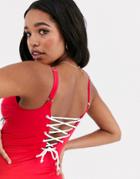 Pour Moi Getaway Swimsuit In Red