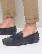 Bobbies Le Gentleman Tassel Suede Loafers - Gray