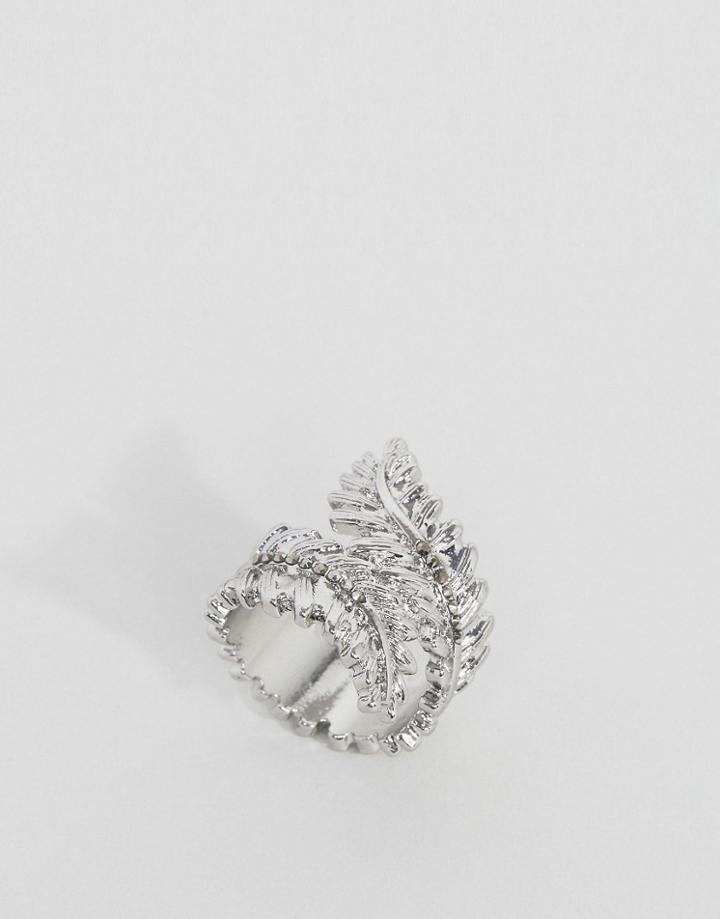 Asos Leaf Ring - Silver