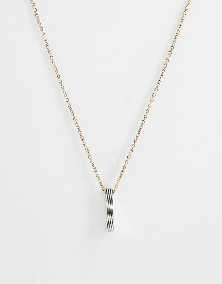 Icon Brand Silver Pendant Necklace - Silver