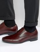 Aldo Mathurin Derby Shoes In Burgundy Leather - Red