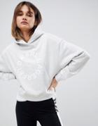 Karl Lagerfeld Circle Logo Hoodie - Gray