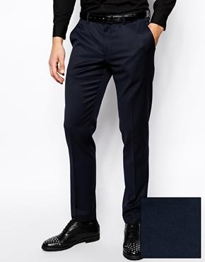 Asos Skinny Fit Tuxedo Pants - Navy
