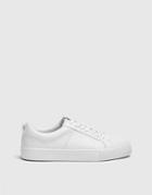 Pull & Bear Lace-up Sneakers In White