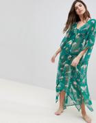 Y.a.s Crane Printed Kimono - Multi