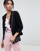 Ted Baker Rubeye Scallop Blazer - Black