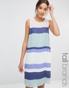 Y.a.s Tall Colourblock Pleated Dress - Multi