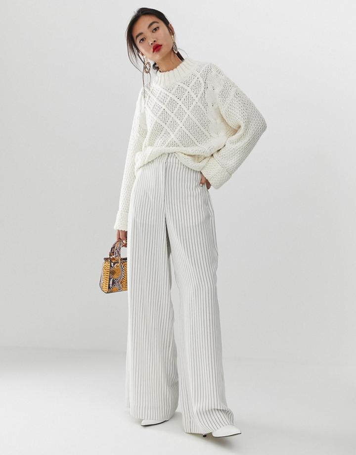 Essentiel Antwerp Sadsongs Wide Leg Pants-white