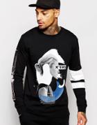 Systvm Bracket Long Sleeve Top - Black