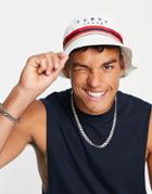 Tommy Jeans Tju Rainbow Bucket Hat In White
