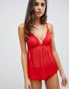 Ann Summers Alana Cami Set-red