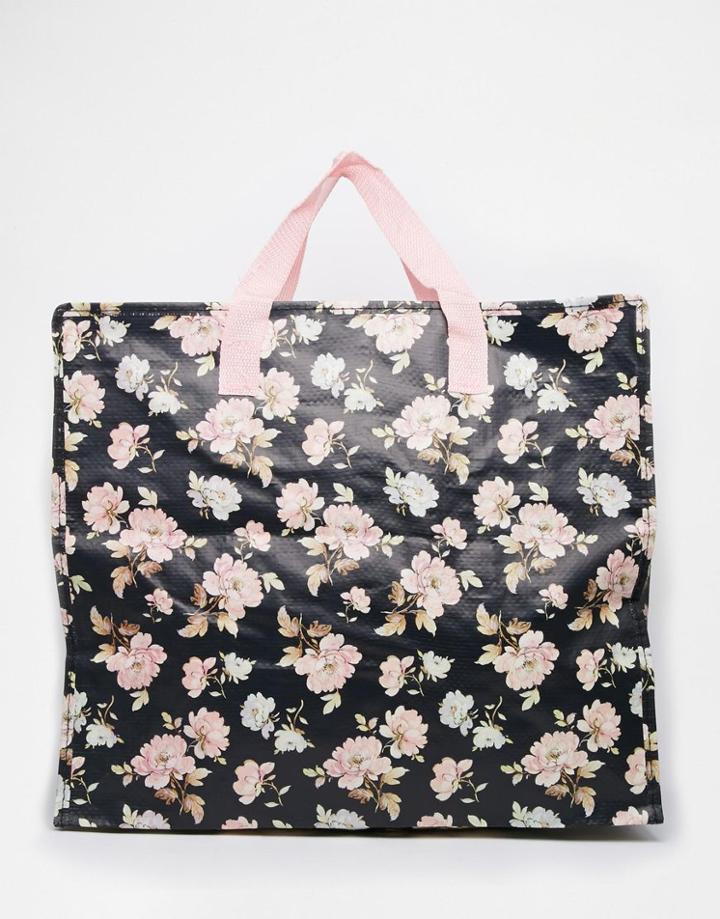 French Rose Large Storage Bag - Multi