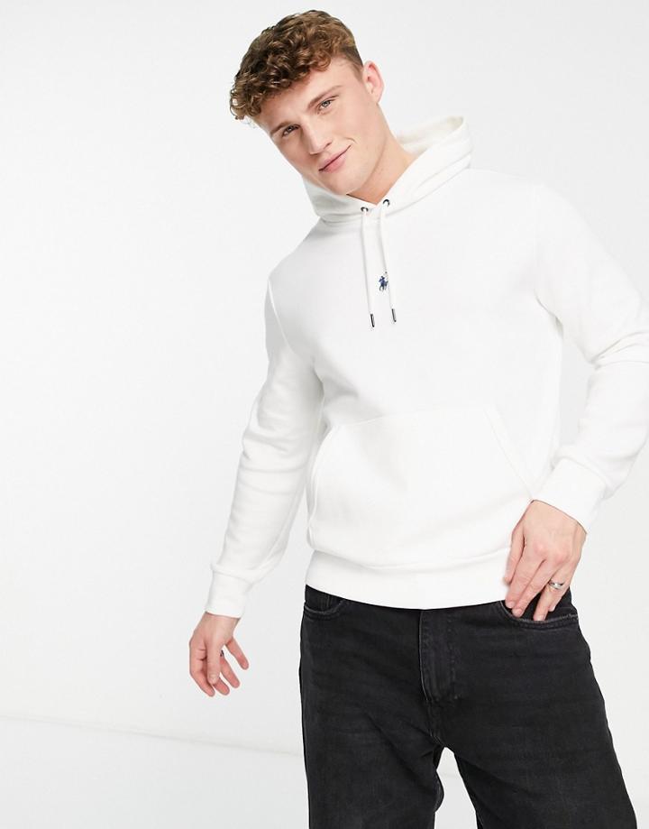 Polo Ralph Lauren Icon Central Logo Hoodie In White