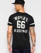 Brave Soul Back Print T-shirt - Black
