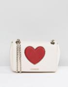 Love Moschino Heart Shoulder Bag - Cream