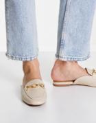 Lipsy Chain Mule Loafer In Pink-brown