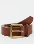 Topman Belt In Tan-brown