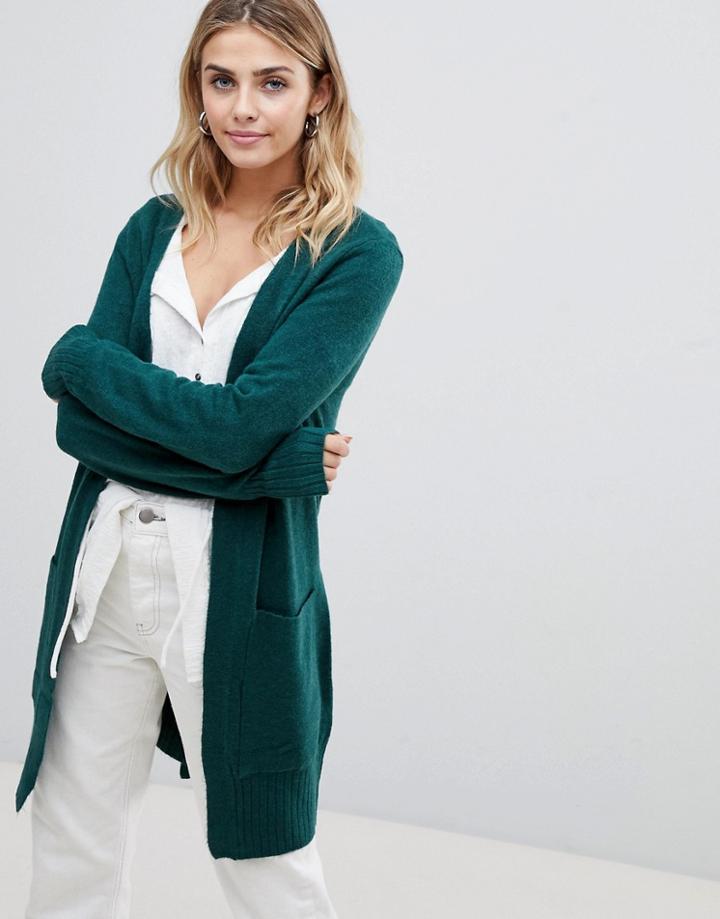 Jdy Mellow Belted Cardigan - Green