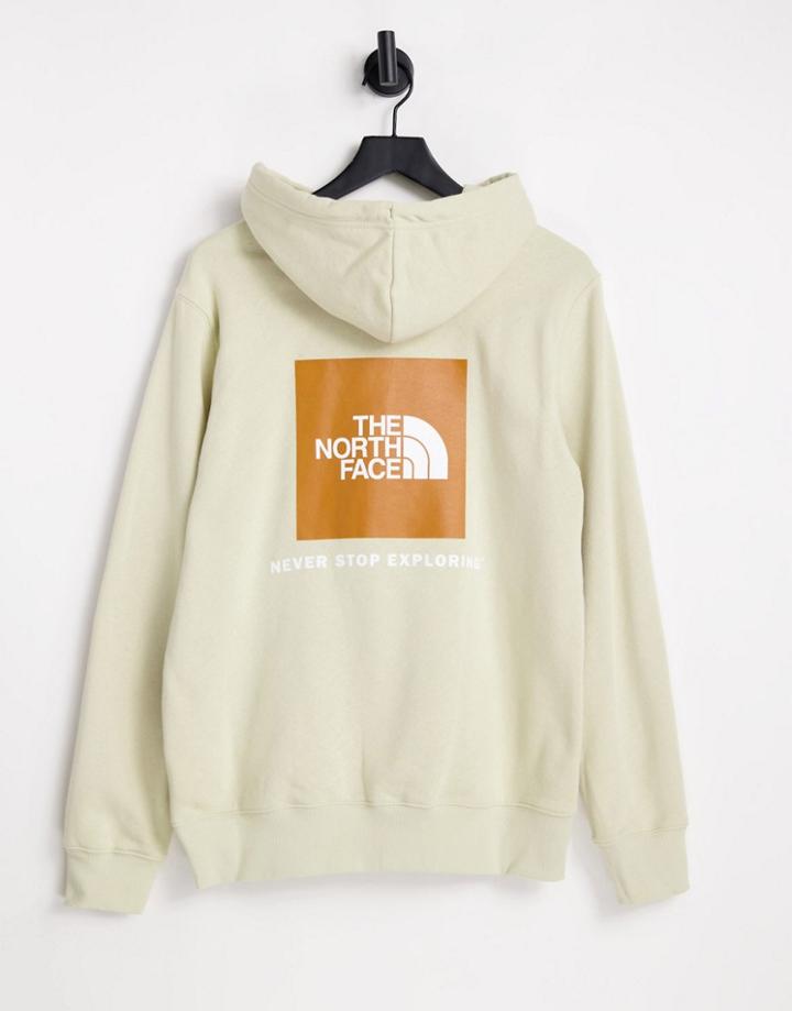 The North Face Red Box Hoodie In Beige-neutral