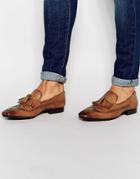 Hudson London Bodey Leather Tassel Loafers - Brown