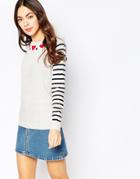 Sugarhill Boutique Folk Heart Sweater - Oatmeal