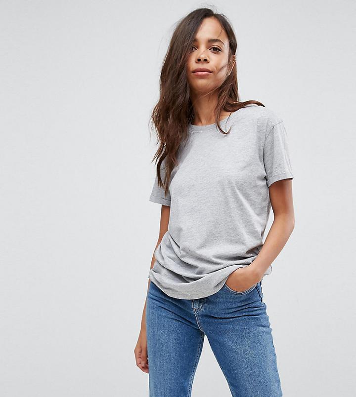 New Look Petite 2 Pack Boyfriend Tee - Gray