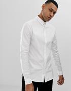 New Look Oxford Shirt In Muscle Fit In White - White