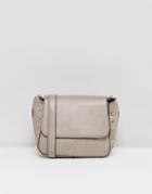 Yoki Fashions Across Body Structured Bag - Stone