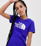 The North Face Half Dome T-shirt In Geo-tribal Blue - Blue