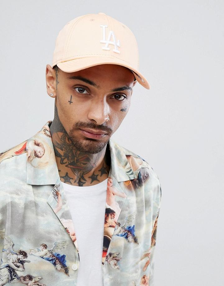New Era 9forty La Dodgers Adjustable Baseball Cap - Pink