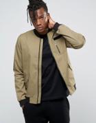Only & Sons Bomber Jacket With Military Detail - Beige