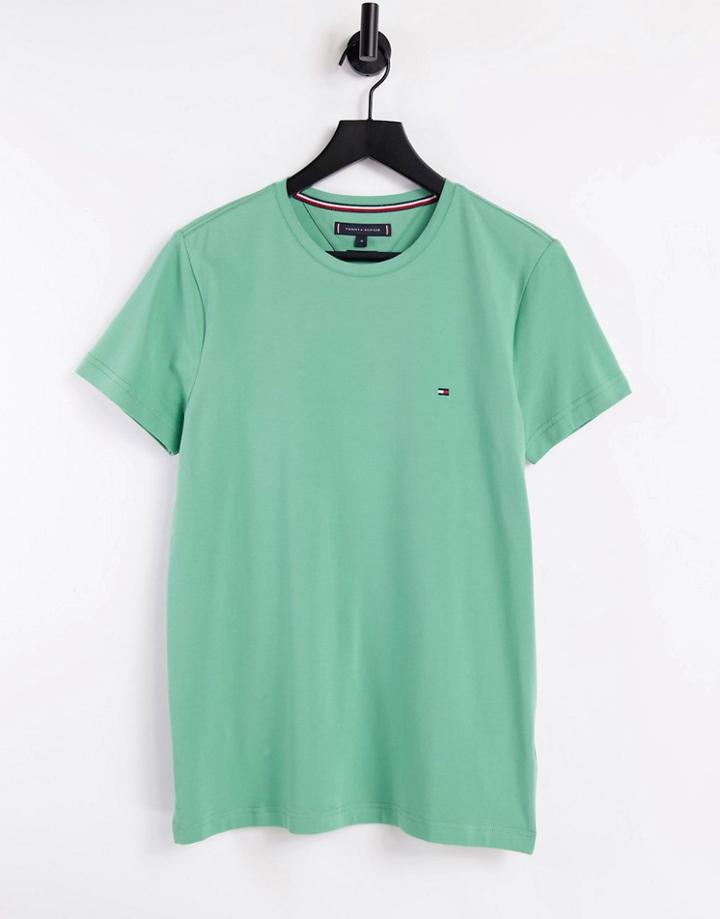 Tommy Hilfiger Small Icon Slim Fit T-shirt In Bright Green