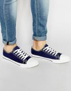Brave Soul Lace Up Sneakers - Navy