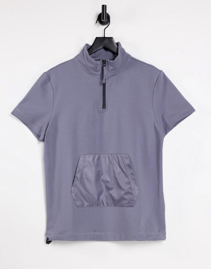 Bolongaro Trevor Sport Rockling T-shirt With Front Pocket In Gray-grey