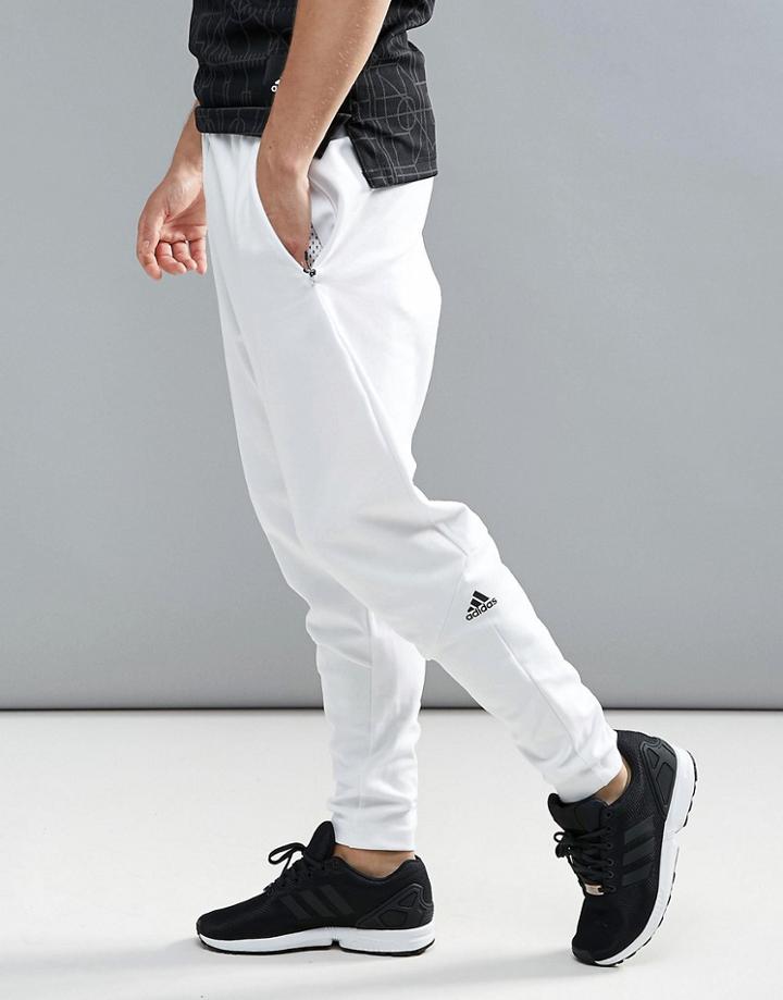 Adidas Zne Joggers In White - White