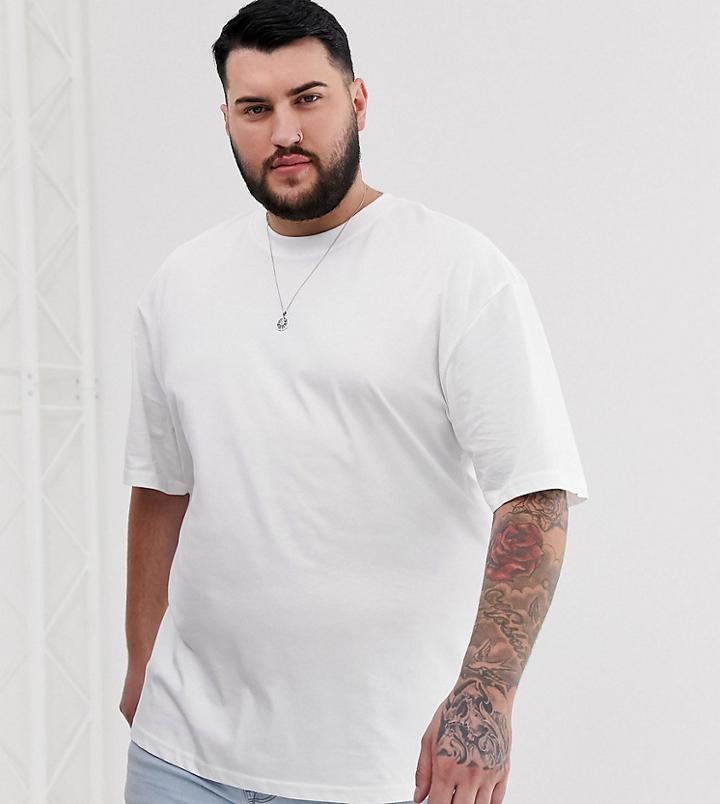 Jack & Jones Oversized T-shirt In White