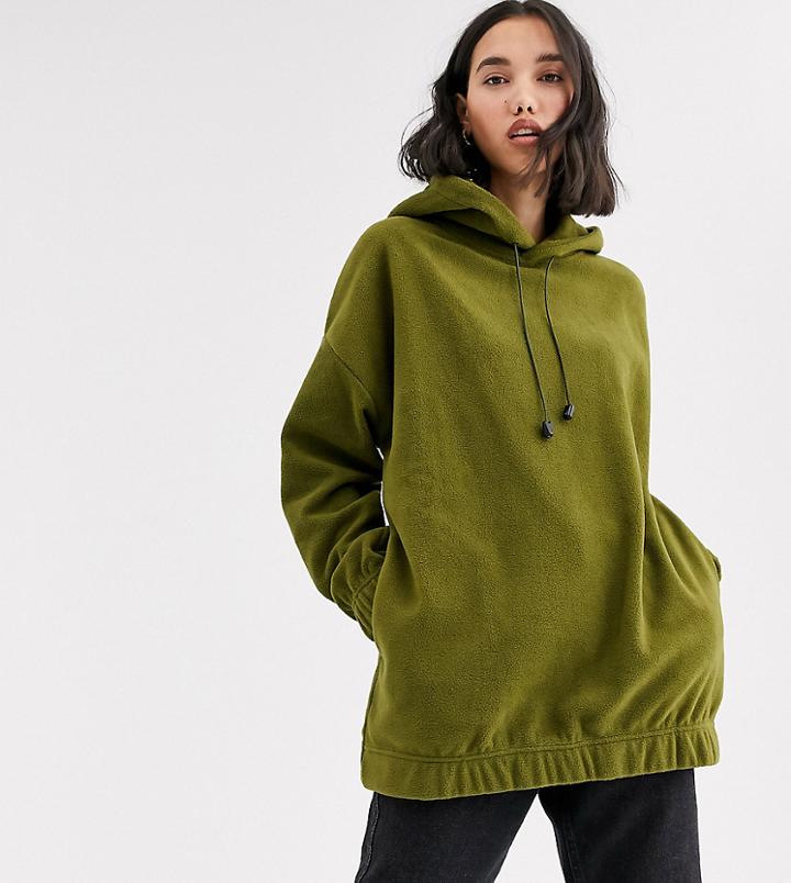 Native Youth Exclusive Oversized Hoodie In Fleece-green