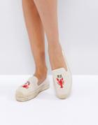 Soludos X Mary Matson Natural Lobster And Crab Double Platform Espadrilles - Beige