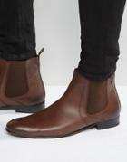 Base London Forbes Leather Chelsea Boots - Tan