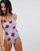 Y.a.s Floral Printed Swimsuit - Multi