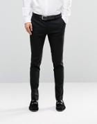 Asos Super Skinny Smart Pants In Black - Black