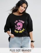 Alice & You Skull Band Tee - Black