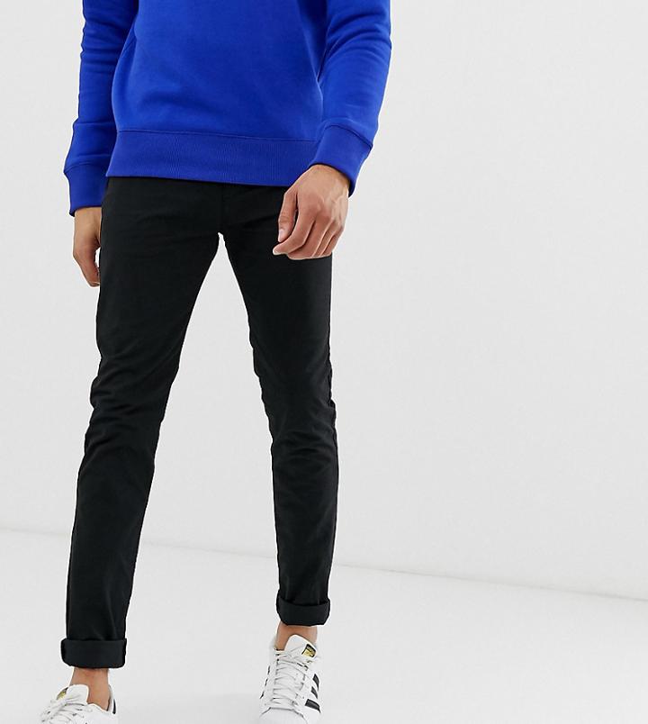 Farah Drake Chino Twill Pants In Black - Black