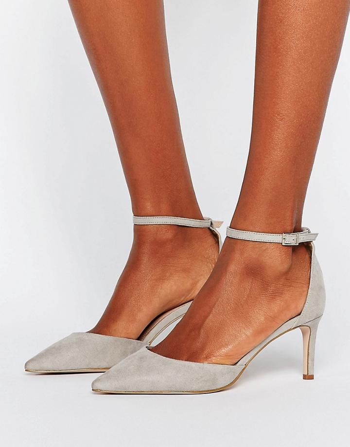 Asos Scotty Pointed Heels - Gray