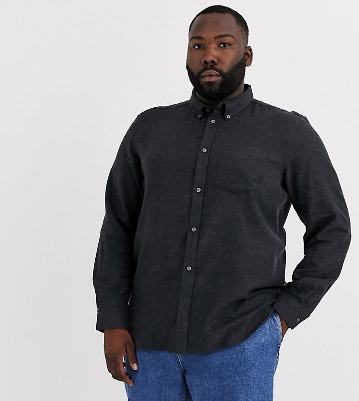 French Connection Plus Plain Flannel Shirt